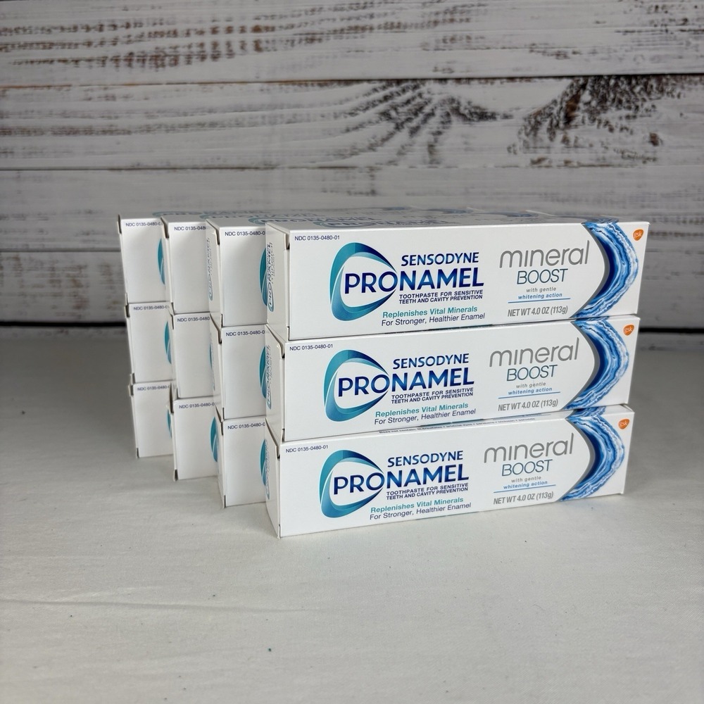 12 Sensodyne Pronamel Mineral Boost refreshing peppermint Toothpaste Sensitive